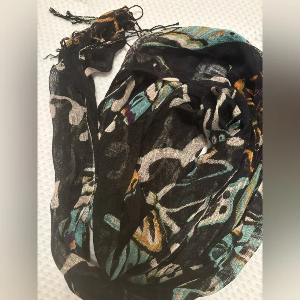 Lalaque silk scarf/ wrap